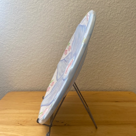 Bella Casa by Ganz Plate (baby blue) - Picture 2 of 5